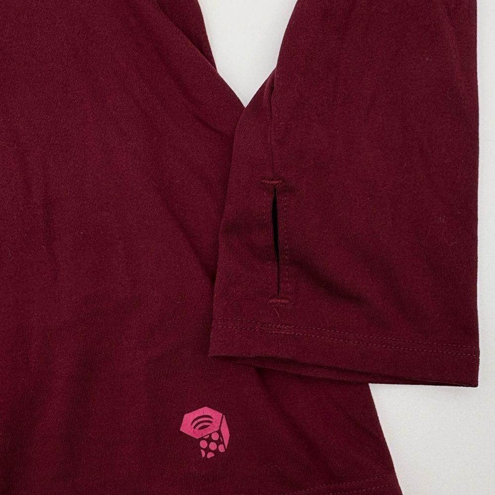 Mountain hardware | men’s Maroon Long Sleeve Top - Picture 4 of 8